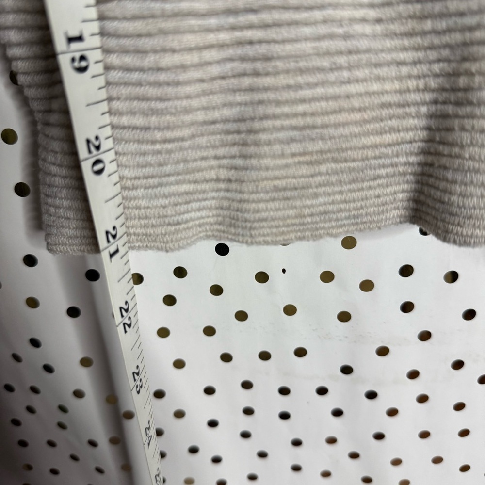 Free People Cream Ribbed V-Neck Top - Picture 4 of 6